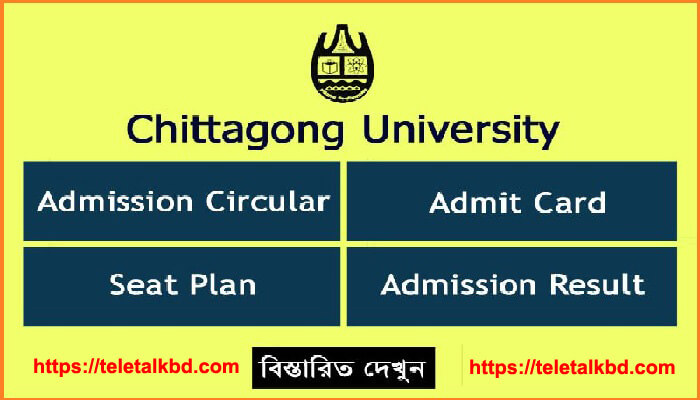 Chattogram University Admission Seat Plan Result