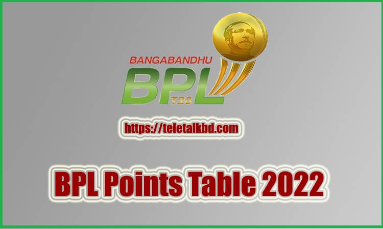 Bpl point table 2022