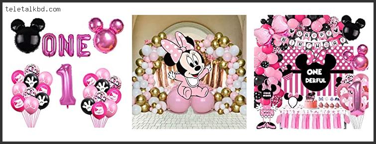 1st birthday minnie mouse balloon decorations