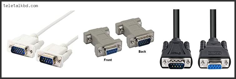 9 pin male to 15 pin male vga cable