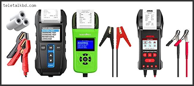 car battery tester with printer