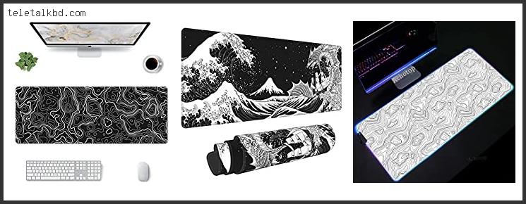 gaming mouse pad black and white