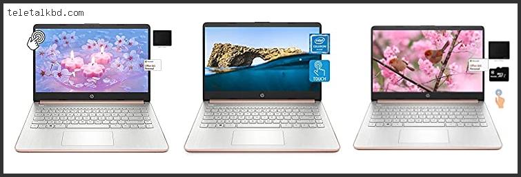 hp touch screen laptop rose gold