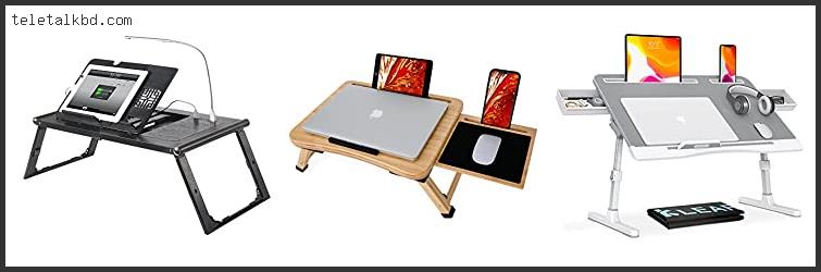laptop and tablet tray with built in charger
