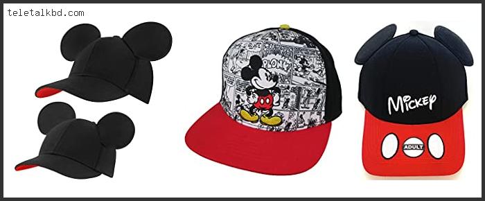 mickey mouse ears baseball cap for adults