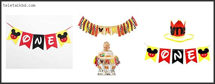 mickey mouse high chair banner