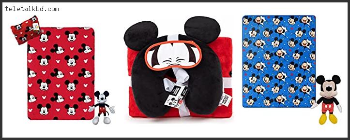 mickey mouse pillow and blanket set