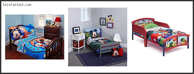 mickey mouse toddler bed set