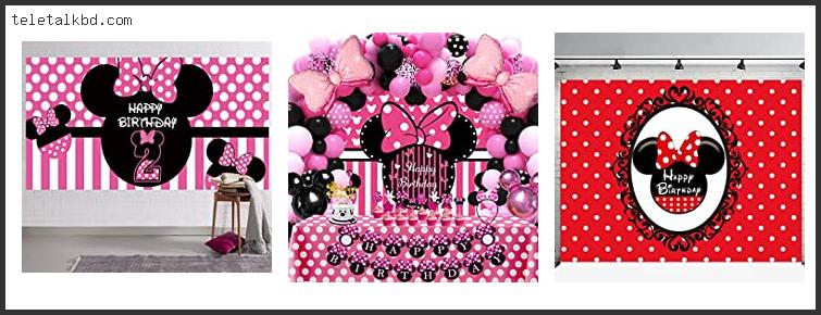 minnie mouse backdrop for birthday party