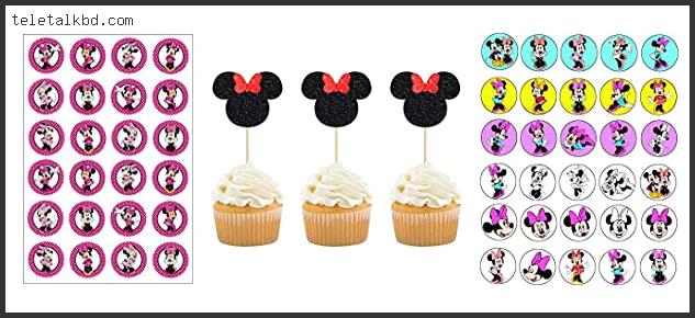minnie mouse edible cupcake toppers