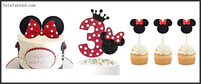 minnie mouse red cake topper