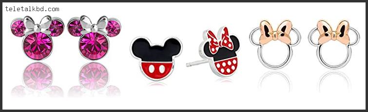 minnie mouse sterling silver earrings