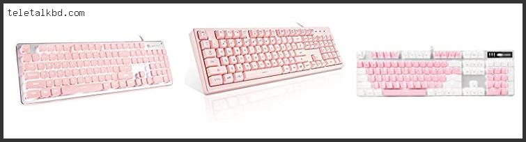 pink laptop with backlit keyboard