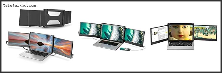 portable triple screen laptop monitor