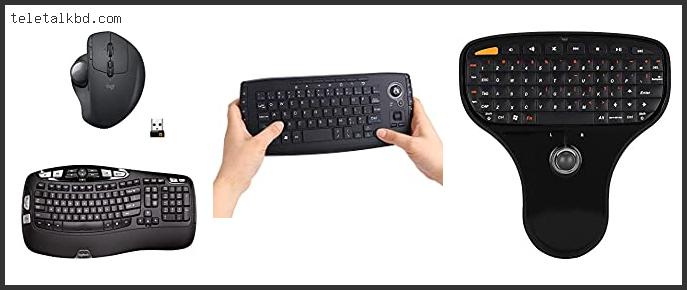 wireless trackball mouse and keyboard
